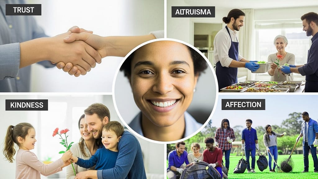 Extraversion beschreibt, wie gesellig und kontaktfreudig ein Mensch ist.